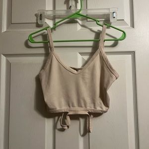 Small off white crop top